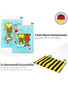 x4 Kühlpacks im Janosch Design für Kinder